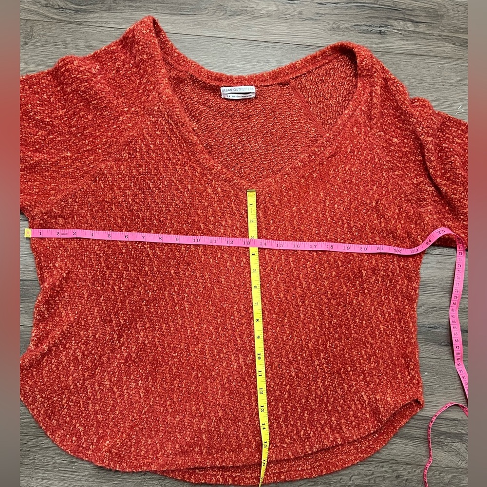Urban Outfitters orange V-Neck Sweater - Picture 2 of 5